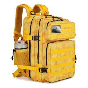 45L Tactical Backpack with Bottle Holder Waterproof Multi Compartment for Hiking